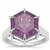 The Lotus Cut Pink Amethyst Ring in Sterling Silver 7.95cts