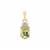 Csarite® Pendant with White Zircon in 9K Gold 2cts