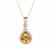 Madagascan Sphene Necklace with Diamond in 18K Gold 3.44cts