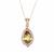 Madagascan Sphene Necklace with Diamonds in 18K Gold 3.24cts