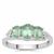 Odisha Kyanite Ring with White Zircon in Sterling Silver 1.55cts