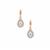 Kaduna White Zircon Earrings in 9K Gold 2.73cts