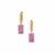 Pink Topaz Earrings in 9K Gold 10.10cts