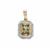 Csarite® Pendant with White Zircon in 9K Gold 1.95cts