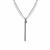 Necklace  in Rhodium Plated Sterling Silver 46cm/18'