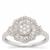 Diamonds Ring in 9K White Gold 0.51cts