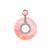 Queen Conch Shell Pendant with White Zircon in Sterling Silver 