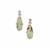 Aquaprase™ Earrings with Diamond in Gold Plated Sterling Silver 11.90cts