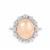 Morganite Ring in Sterling Silver 4.78cts