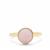 Peruvian Pink Opal Ring in Gold Plated Sterling Silver 2.43cts