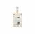  Lehrer Loom of Light Cut Optic Quartz Pendant with White Zircon in 9K Gold 12.85cts