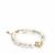 Kaori Freshwater Cultured Pearl Bracelet in Gold Tone Sterling Silver 