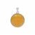 Yellow Aventurine Pendant in Sterling Silver 41.50cts