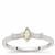 VSI Natural Yellow and White Diamond Ring in 9K White Gold 0.27cts