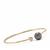 Tahitian Cultured Pearl Bangle with White Zircon in 9K Gold (10 MM)