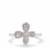 Diamond Ring in Sterling Silver 0.11ct