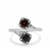 'Shades of Violet' Burmese Spinel & White Zircon Sterling Silver Ring ATGW 1.60cts