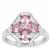 Mozambique Pink Spinel Ring with White Zircon in Sterling Silver 1.51cts