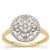 Diamonds Ring in 9K Gold 0.34cts