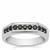 Black Spinel Ring in Sterling Silver 0.45ct