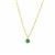 Hubei Turquoise Necklace in Gold Tone Sterling Silver 0.50ct