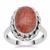 Red Horn Coral Ring in Sterling Silver 5.50cts