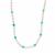 Kaori Freshwater Cultured Pearl Necklace with Amazonite in Gold Tone Sterling Silver 