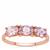 Pink Sapphire Ring in 9K Rose Gold 1.85cts