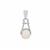 Rose Quartz Pendant in Sterling Silver 3.90cts
