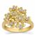 White Topaz Ring in Gold Plated Sterling Silver 0.20ct
