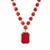Red Quartz Necklace in Gold Plated Sterling Silver 38.20cts