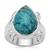 Namibian Shattuckite Ring in Sterling Silver 8cts