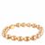 Golden South Sea Cultured Pearl Bracelet in Gold Tone Sterling Silver (11 x 9mm)