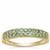 Seafoam Green Diamonds Ring in 9K Gold 0.50ct