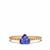 AAA Tanzanite Ring with Diamonds in 9K Gold ATGW 0.88cts