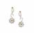 Yellow Diamonds Earrings in Sterling Silver 0.08ct