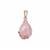 Rosé Quartz Pendant in Rose Tone Sterling Silver 5.50cts