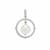 South Sea Cultured Pearl Pendant with White Zircon in Sterling Silver (10MM)