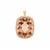 AAAA Morganite Pendant with Diamonds in 18K Gold 43.96cts 