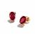 Ruby 9K Gold Earrings