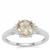 Serenite Ring with White Zircon in Sterling Silver 1.29cts