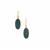 Apatite Drusy Earrings in Gold Plated Sterling Silver 20.80cts