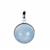 Aquamarine Pendant with  Branca Onyx in Sterling Silver ATGW 28cts