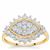 GH Diamonds Ring in 9K Gold 1.04cts