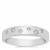 White Zircon Ring in Sterling Silver 0.09cts