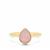 Peruvian Pink Opal Ring in Gold Plated Sterling Silver 1.66cts