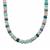 Multi-Colour Opal Necklace in Sterling Silver 58cts