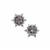 Wobito Snowflake Cut Chameleon Topaz Earrings with White Zircon in 9K Gold 6.30cts
