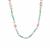 Amazonite Necklace with Kaori Cultured Pearl in Gold Tone Sterling Silver (F)