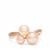 Naturally Papaya Freshwater Cultured Pearl Rose Gold Tone Sterling Silver Ring